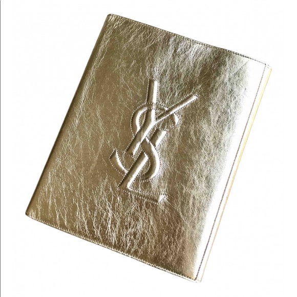 YSL Yves Saint Laurent Luxury Leather IPad Case - Picture 1 of 8